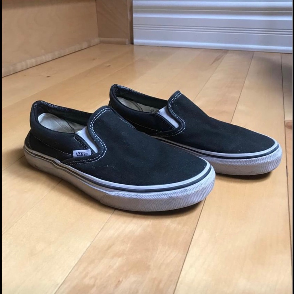 Black slip on vans
